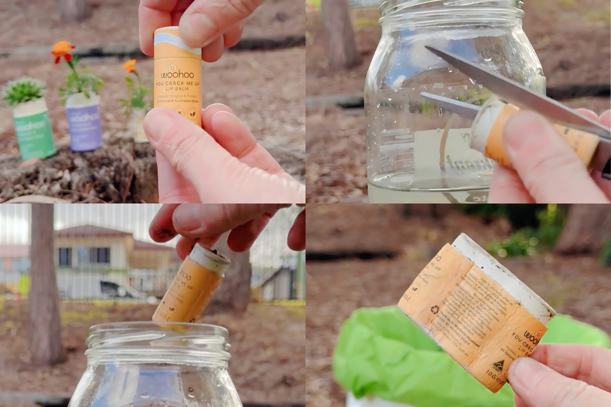 From armpit to compost pit - how to compost your Woohoo cardboard tubes