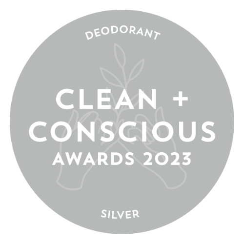 WINNER - SILVER - 2023 Clean and Conscious Awards "Best Natural Deodorant"