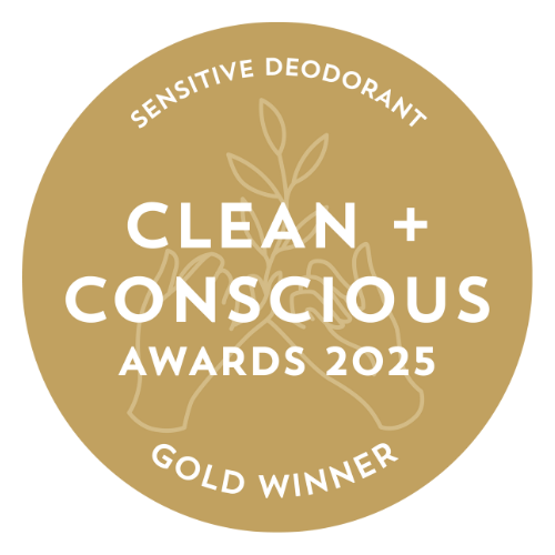 GOLD - Best Natural Deodorant For Sensitive Skin - Clean+Conscious Awards 2025