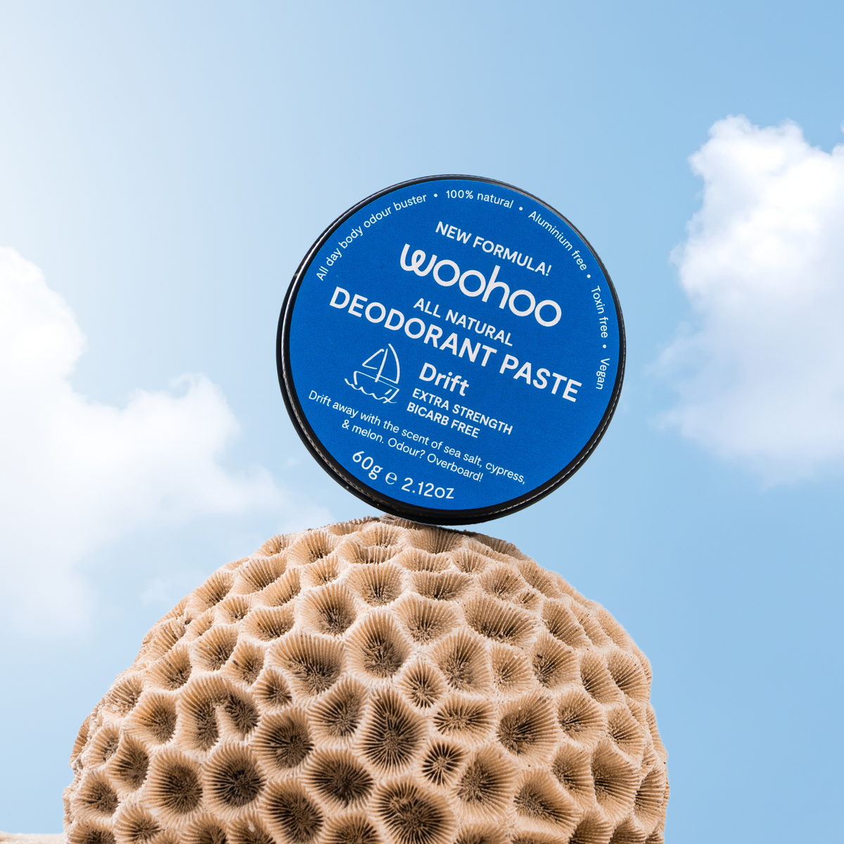 Woohoo All Natural Deodorant Paste (Drift) 60g