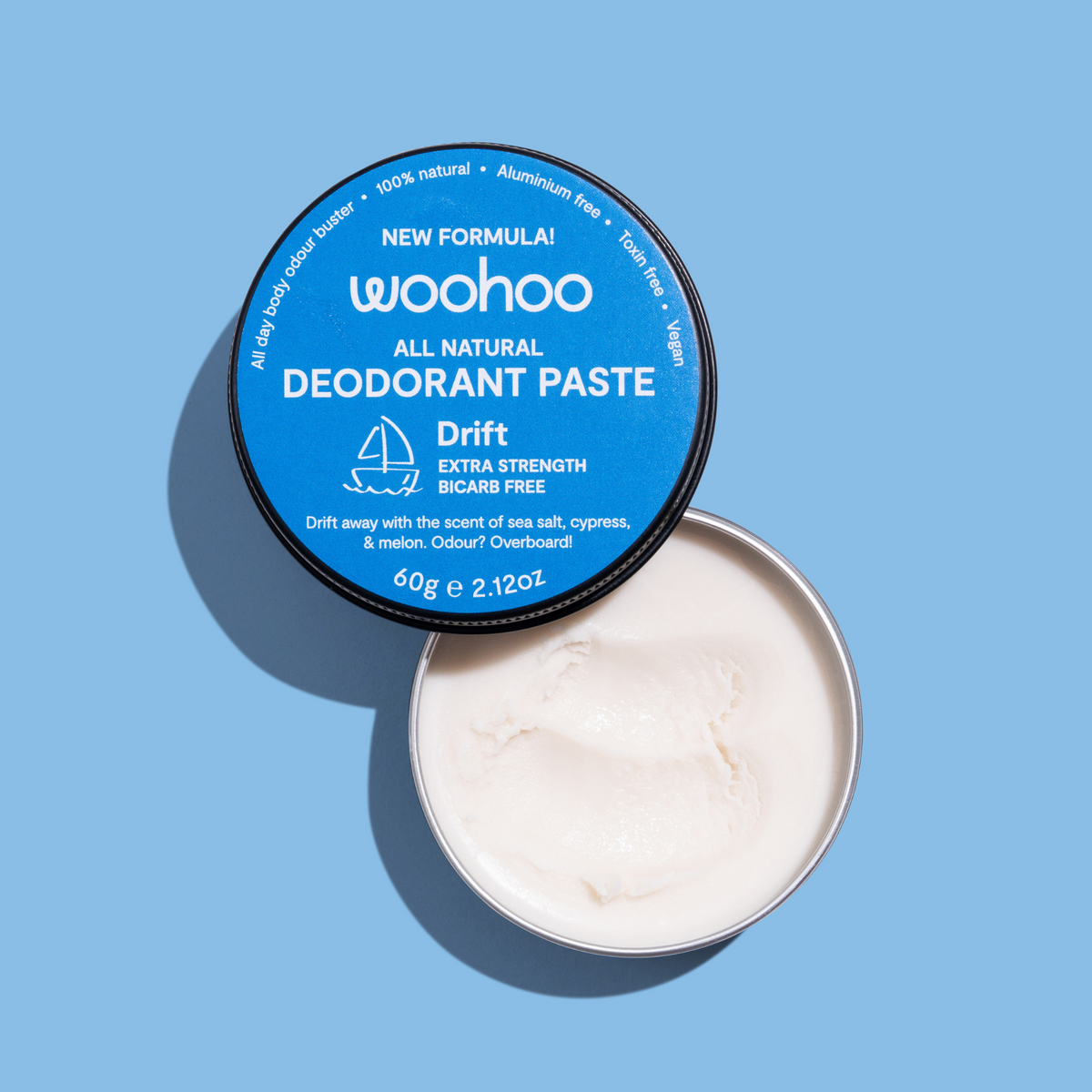Woohoo All Natural Deodorant Paste (Drift) 60g