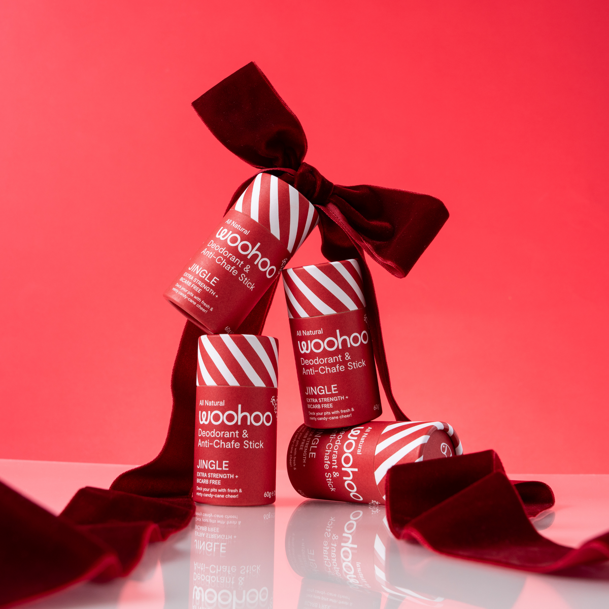 Woohoo Natural Deodorant & Anti-Chafe Stick (Jingle) 60g