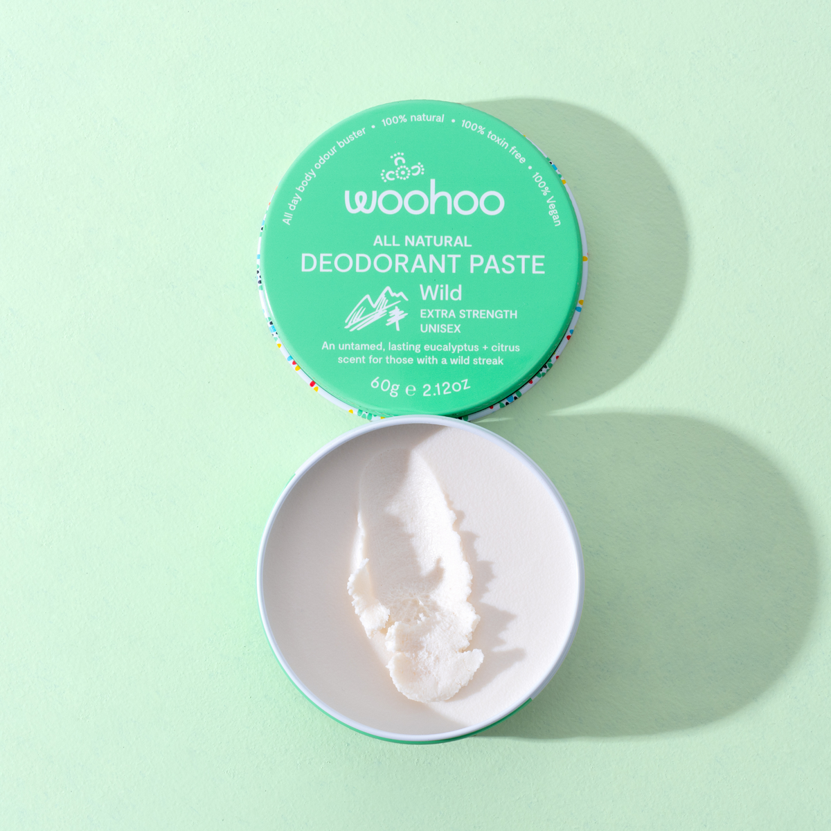 Woohoo All Natural Deodorant Paste (Wild) 60g - NEW FORMULA