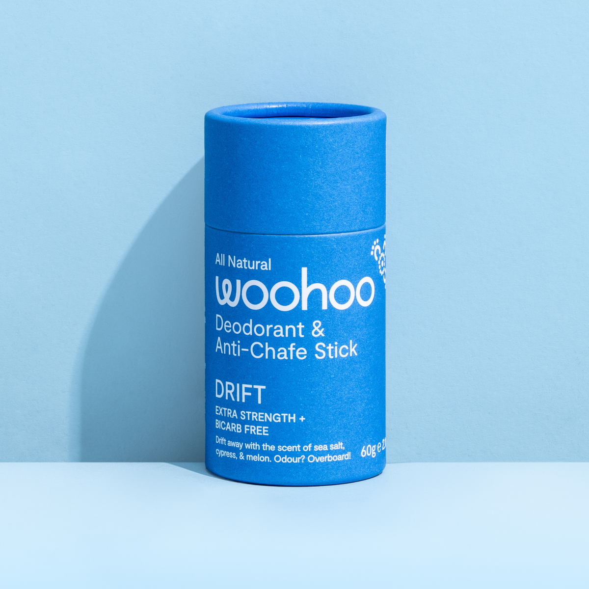 Woohoo Natural Deodorant Stick 60g - Factory 2nds