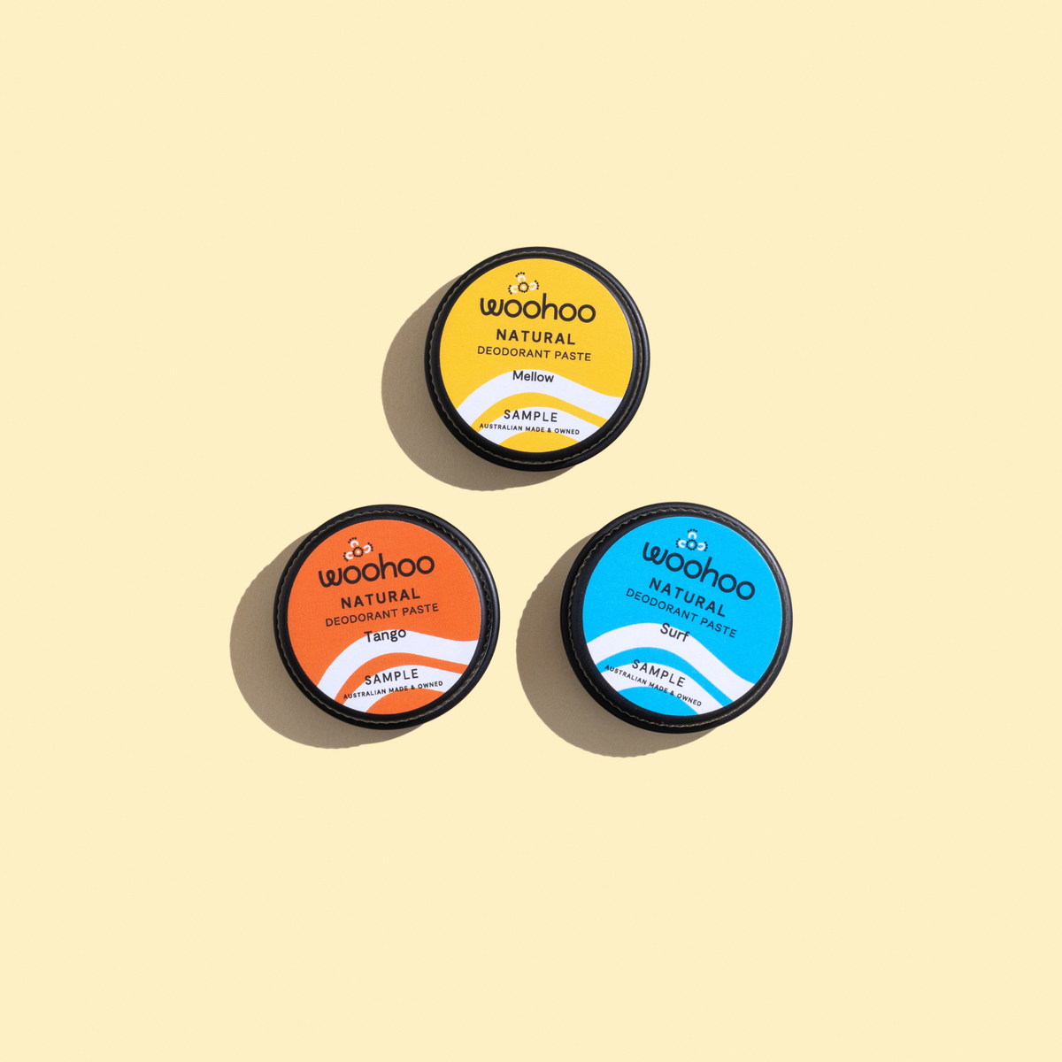 Woohoo Natural Deodorant Paste Sample Pack