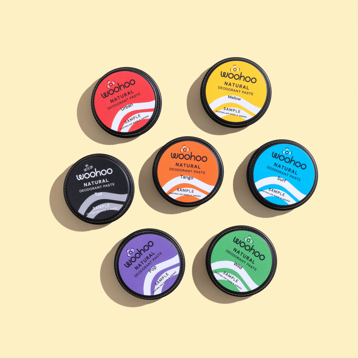 Woohoo Natural Deodorant Paste Sample Pack
