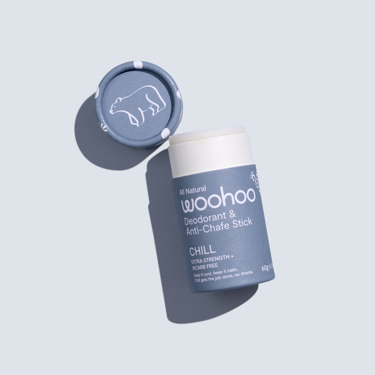 Woohoo Natural Deodorant & Anti-Chafe Stick (Chill) 60g