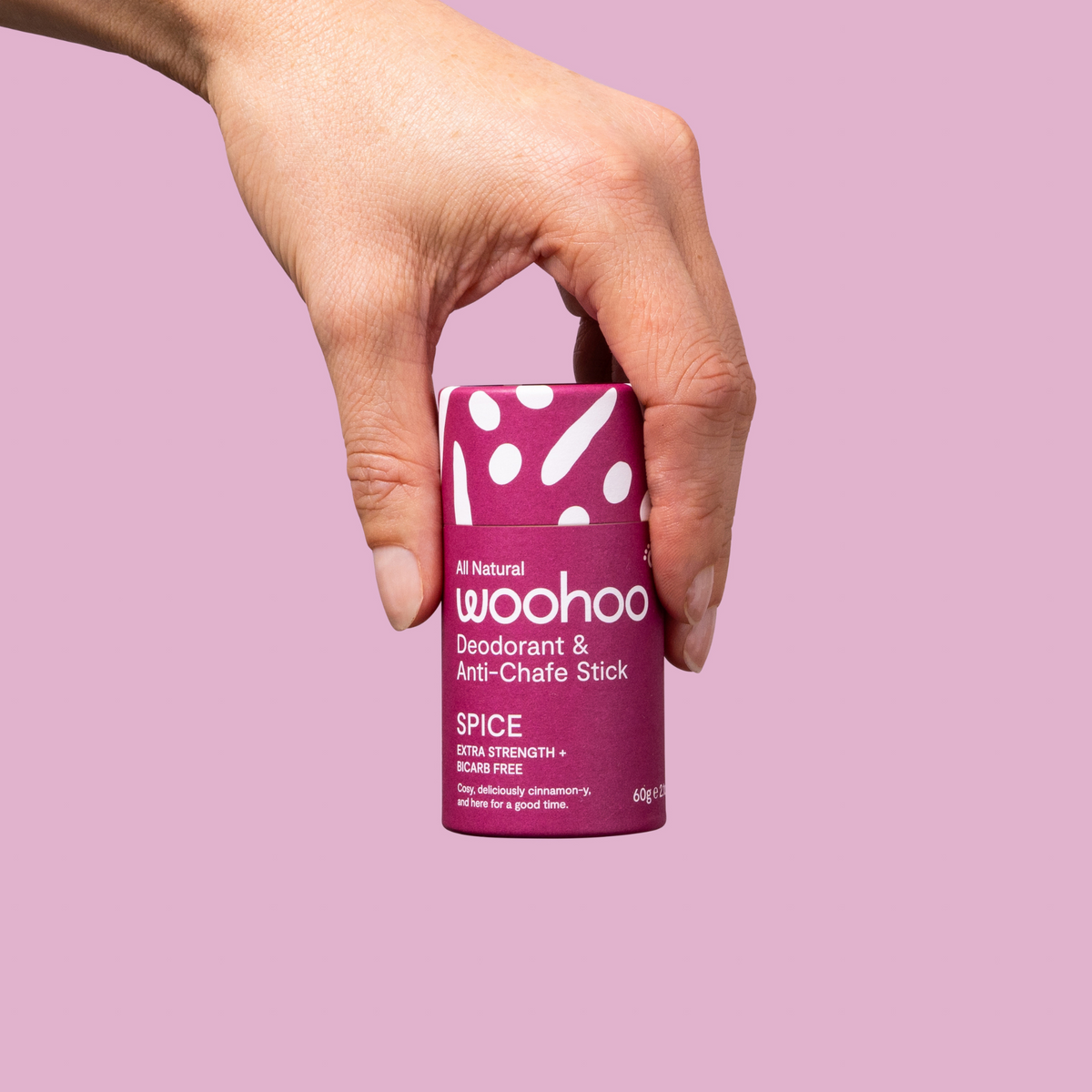 Woohoo Natural Deodorant & Anti-Chafe Stick (Spice) 60g