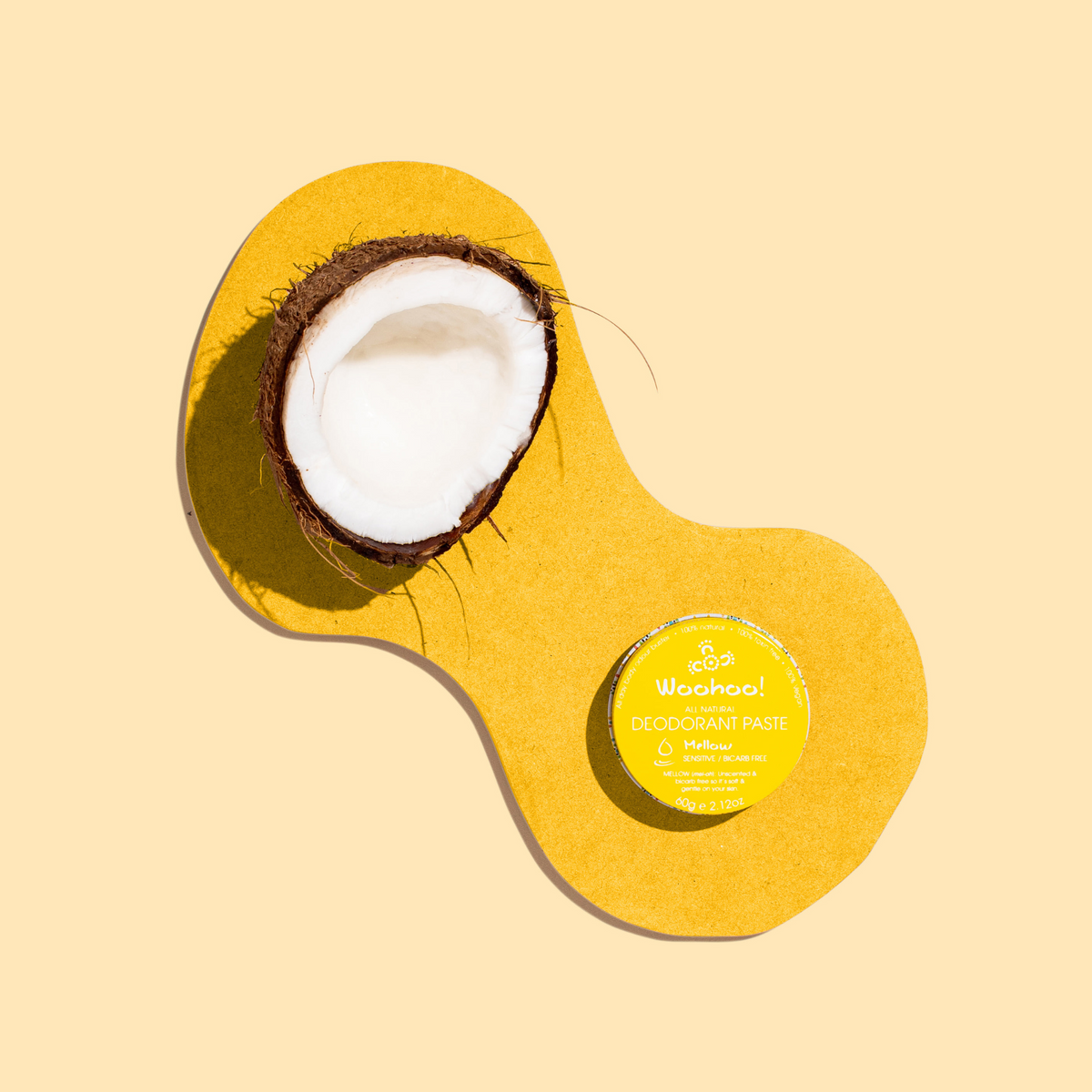 Woohoo All Natural Deodorant Paste (Mellow) 60g - NEW FORMULA