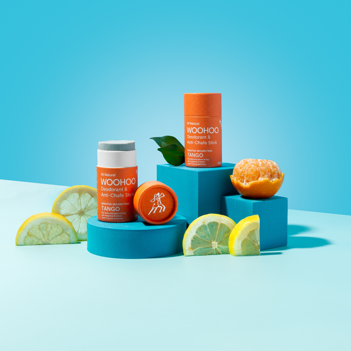 Woohoo Natural Deodorant & Anti-Chafe Stick (Tango) 60g - NEW FORMULA