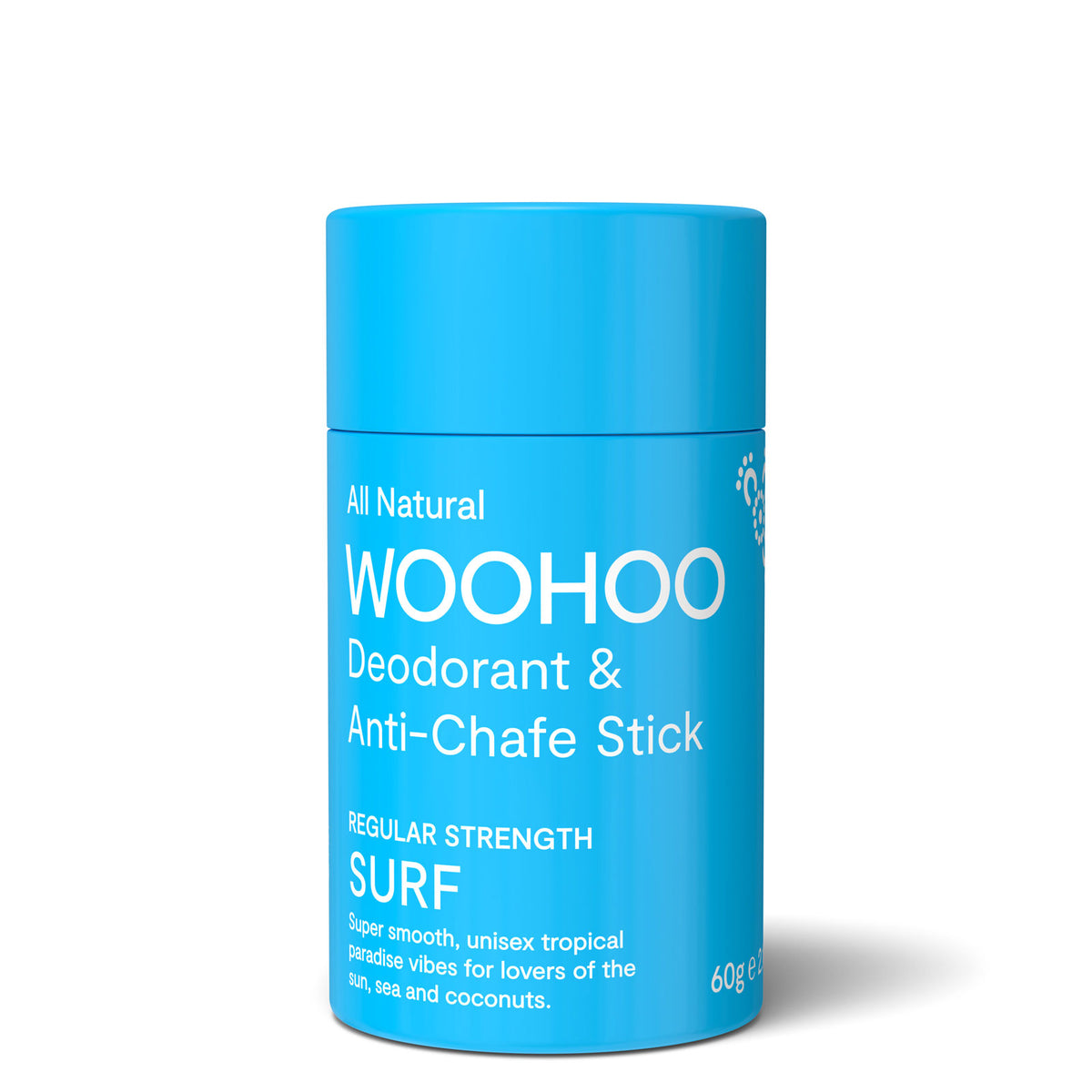 Woohoo Natural Deodorant & Anti-Chafe Stick (Surf) 60g - NEW FORMULA