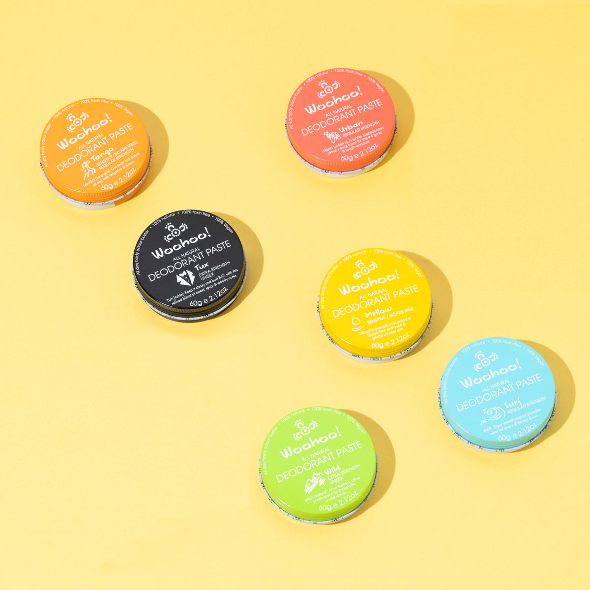 Woohoo Natural Deodorant Paste 60g - Factory 2nds