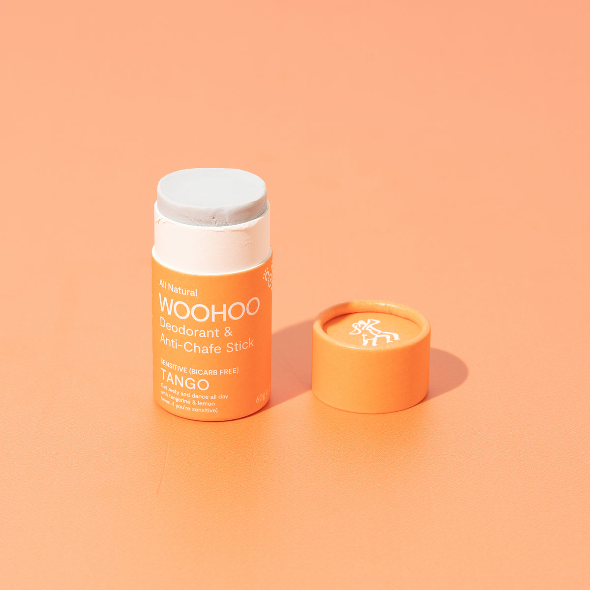 Woohoo Natural Deodorant & Anti-Chafe Stick (Tango) 60g - NEW FORMULA